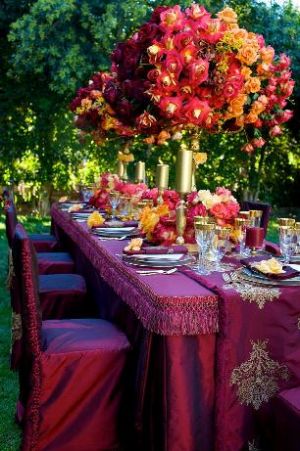 Stunning jewel colours used for a table setting.jpg